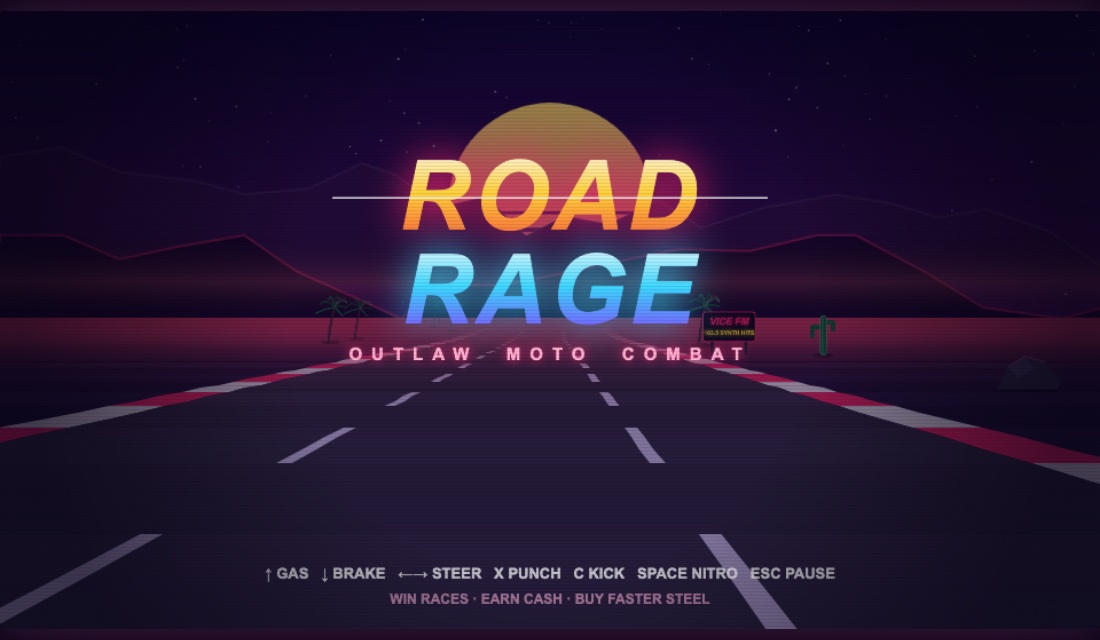 Road Rage title screen